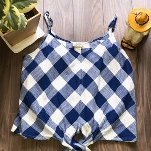 EYELASH COURTURE Gingham Tank